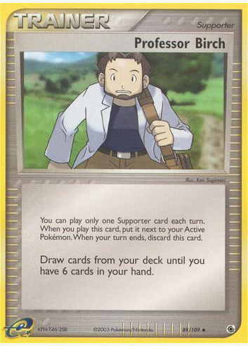 Professor Birch - 089/109 (RS) Uncommon - Heavily Played Reverse Holofoil