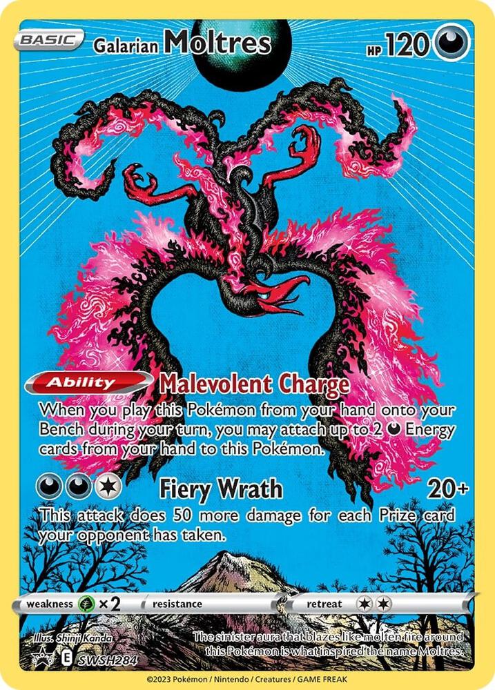 Galarian Moltres - SWSH284 (SWSH:PR) Promo - Damaged Holofoil