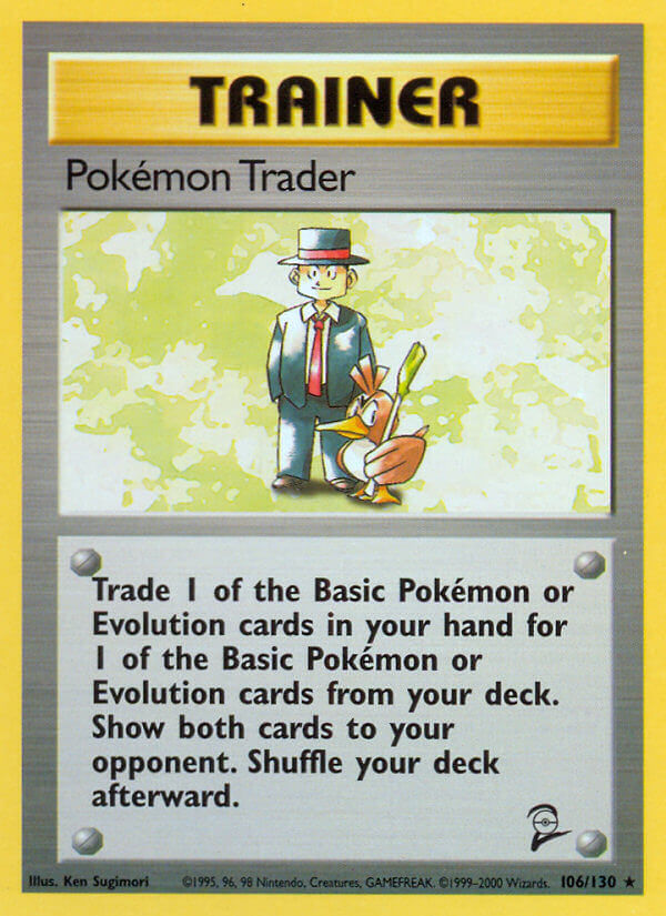 Pokemon Trader - 106/130 (BS2) Rare - Near Mint