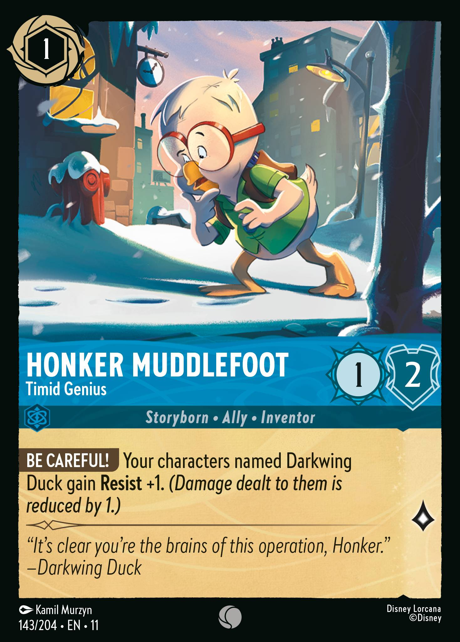 Honker Muddlefoot - Timid Genius (143/204 - Winterspell)  Common