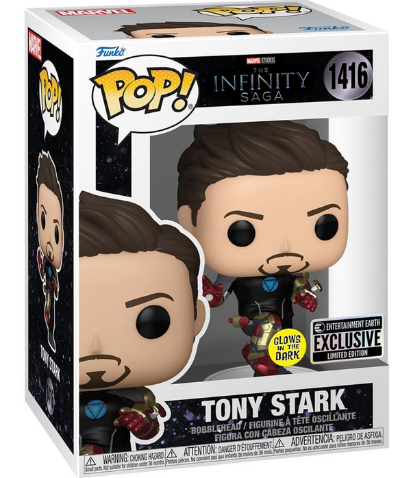 POP Figure: Marvel Infinity Saga #1416 - Tony Stark (Glow) (EE)