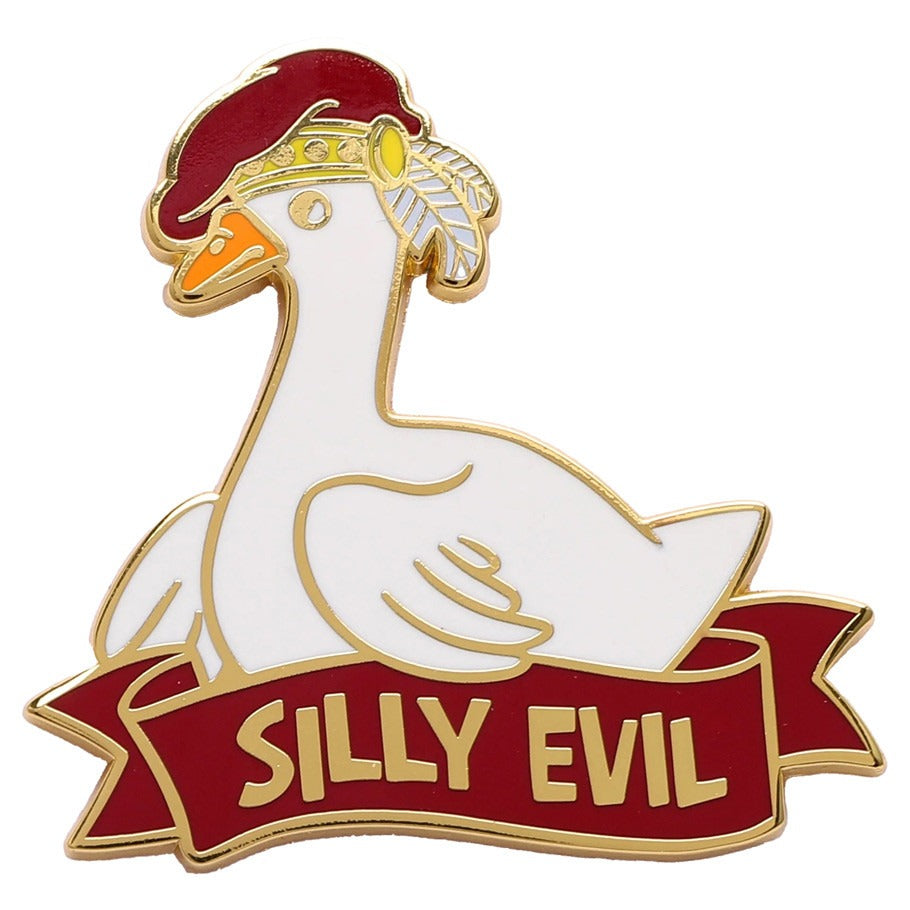 HPG PN050: Enamel Pin - Alternative Alignments: Silly Evil Goose