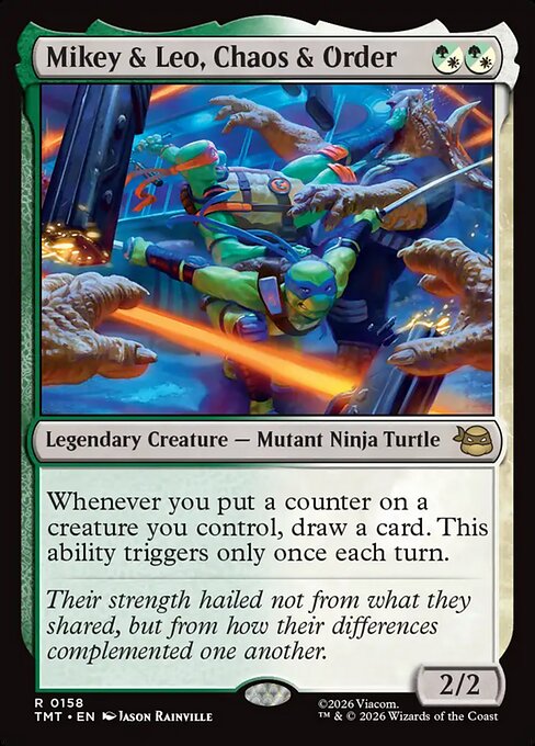 Mikey & Leo, Chaos & Order [ #0158 ] (TMT-R)