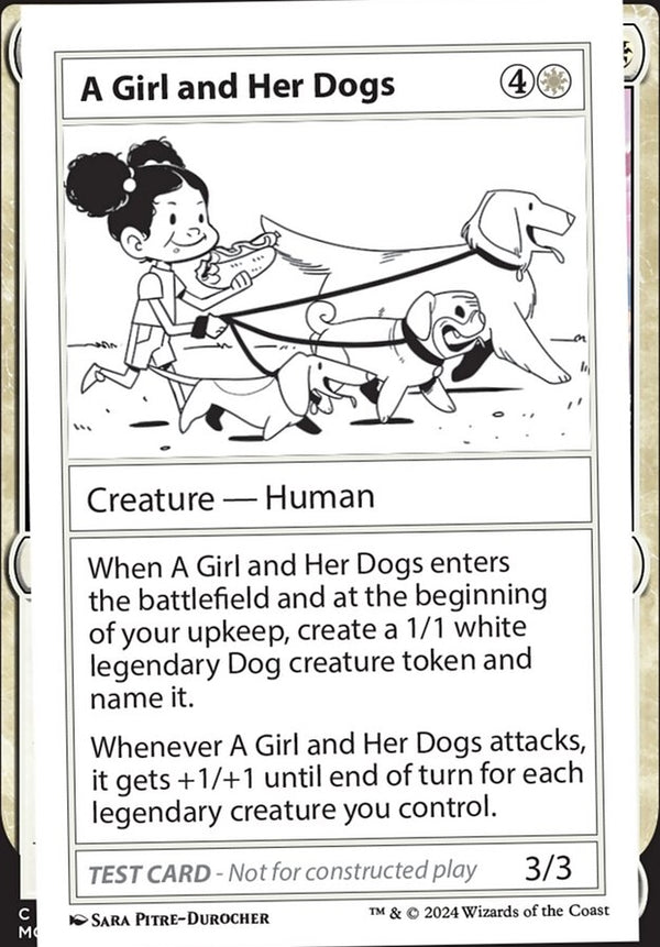 A Girl and Her Dogs [#0279 Playtest] (MB2-R)