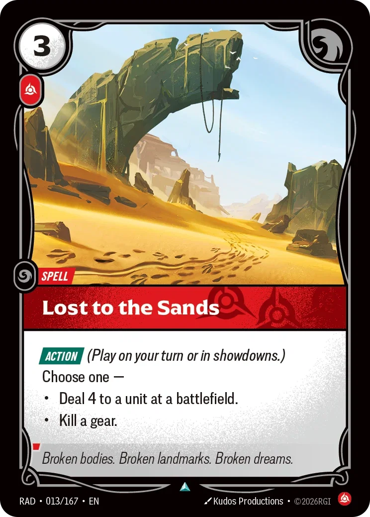 Lost to the Sands - 013/167 (RAD) Uncommon