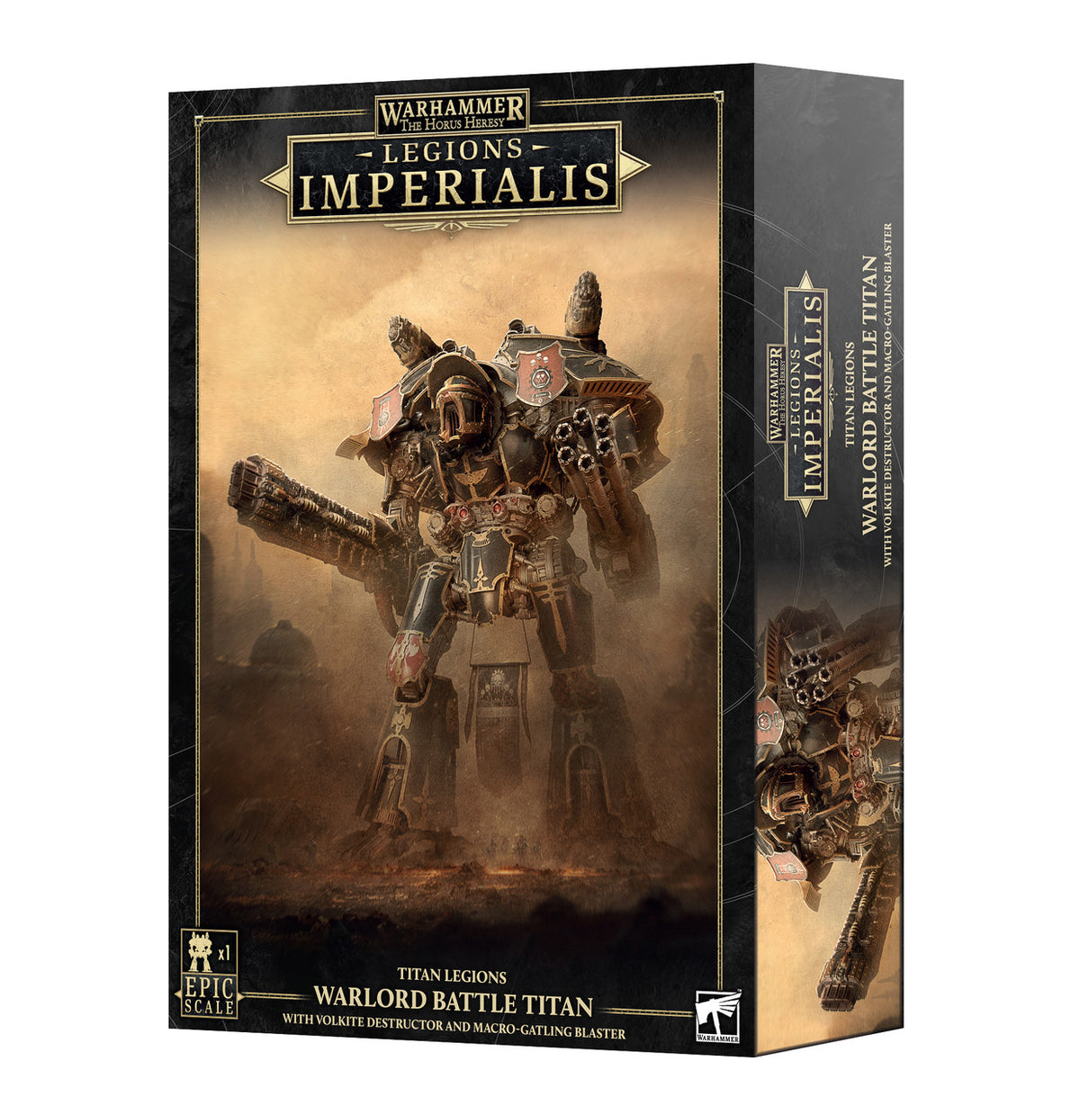 The Horus Heresy - Legions Imperialis: Titan Legions - Warlord Battle Titan with Volkite Destructor and Macro-gatling Blaster