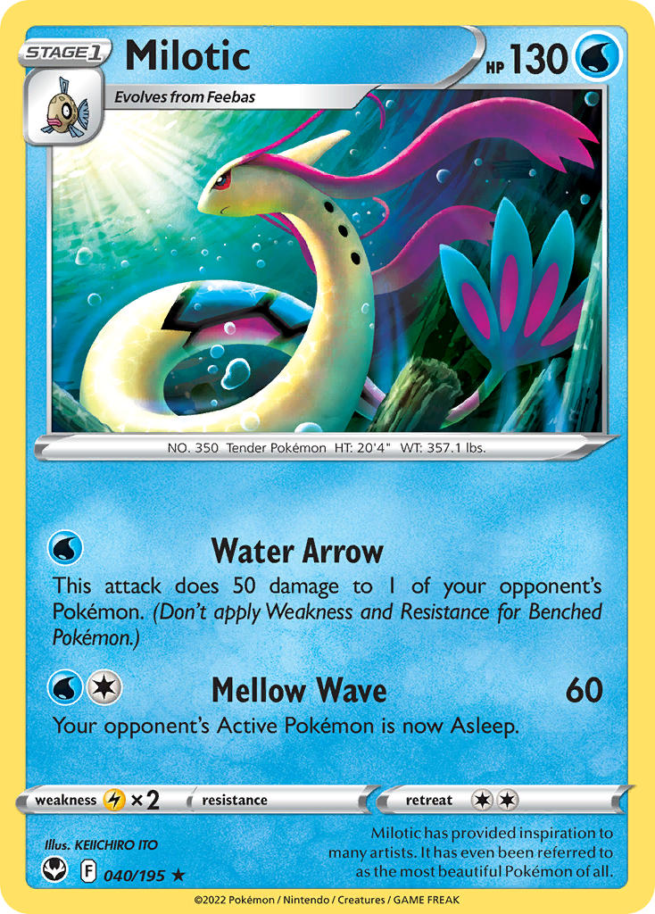 Milotic - 040/195 (SWSH12) Rare - Near Mint