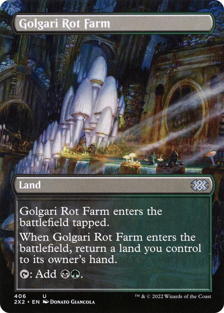 Golgari Rot Farm [#406 Alternate-Art Borderless] (2X2-U-FOIL)