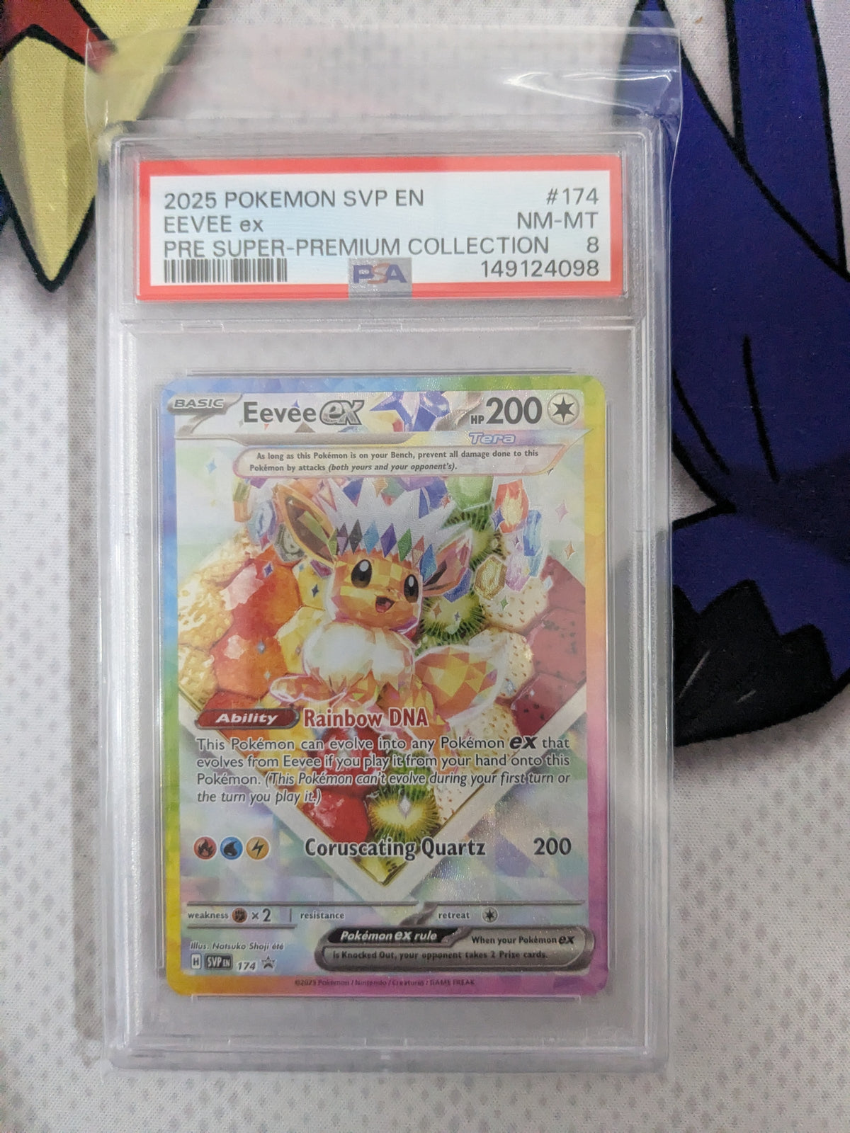 Eevee ex - 174 / Promo (SVP) Promo - Near Mint Holofoil (Graded - PSA 8)