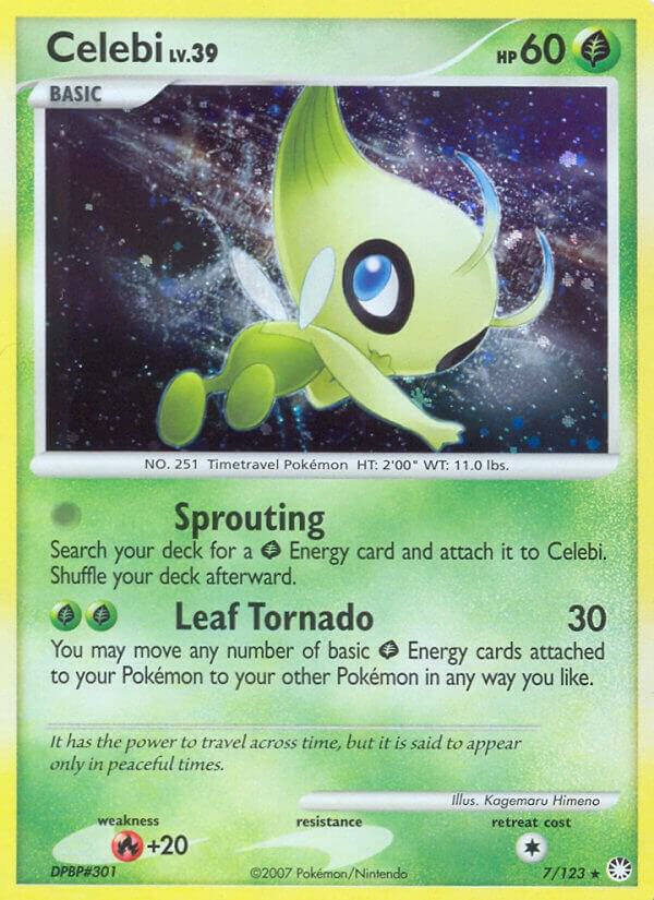 Celebi- 07/123 (MT) Rare - Heavy Play Reverse Holo