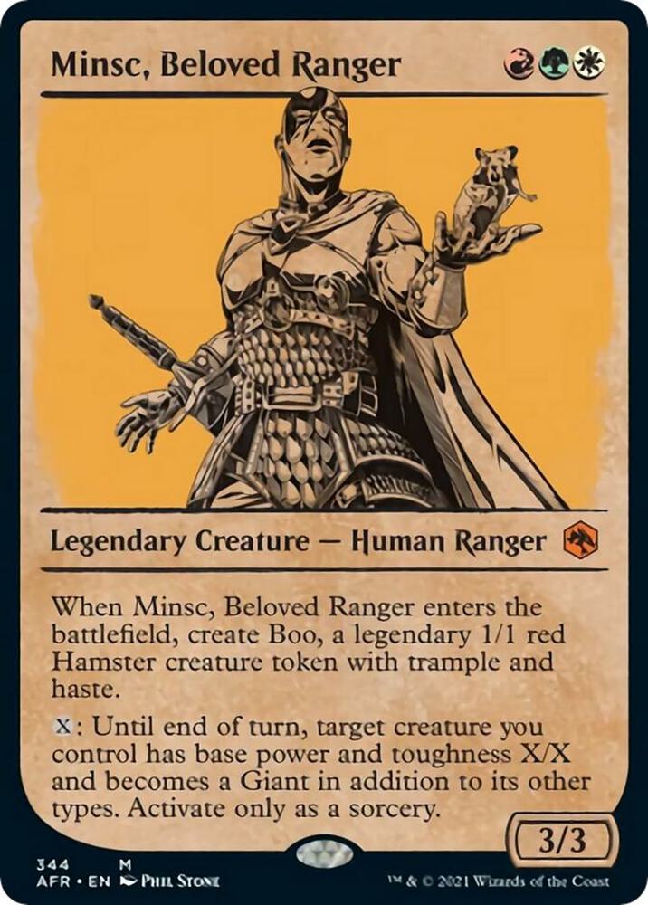 Minsc, Beloved Ranger [#344 Showcase] (AFR-M-FOIL)