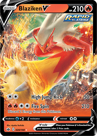 Blaziken V - 020/198 (SWSH06) Ultra Rare - Near Mint Holofoil