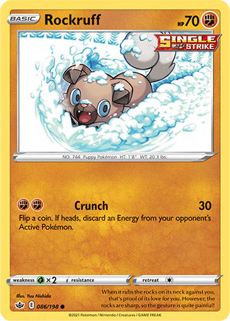 Rockruff - 086/198 (SWSH06) Common - Near Mint