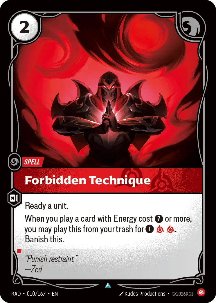 Forbidden Technique - 010/167 (RAD) Uncommon