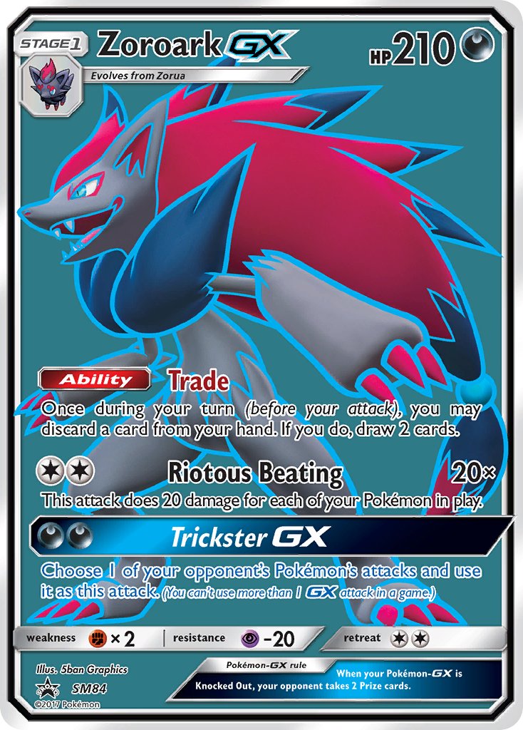 Zoroark GX - SM84 (SM:PR) Promo - Near Mint Holofoil