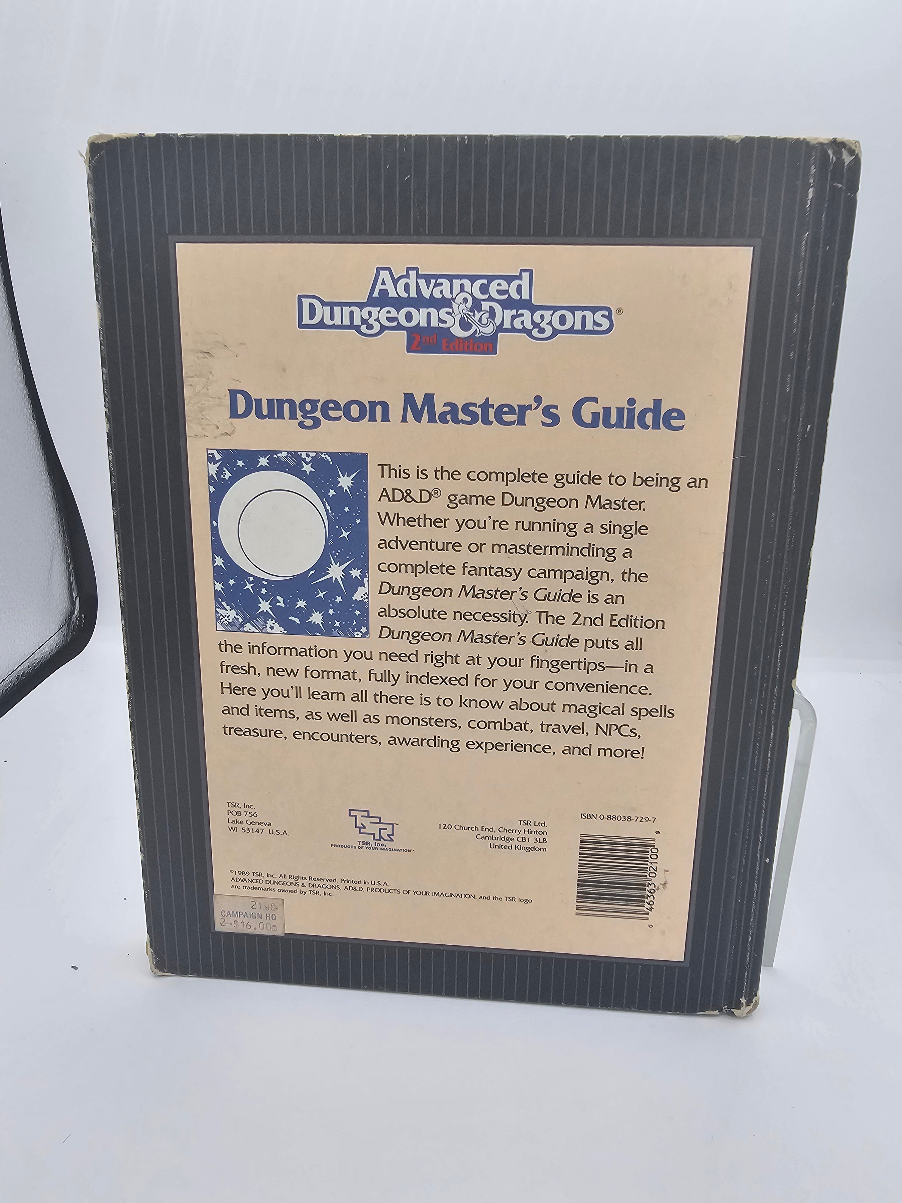 AD&D 2nd Ed:  Dungeon Master Guide (TSR 2100) (USED) Fair Condition