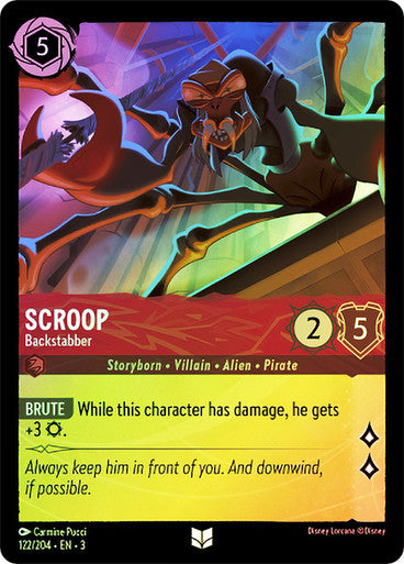 Scroop - Backstabber (Into the Inklands 122/204) Uncommon - Near Mint Cold Foil