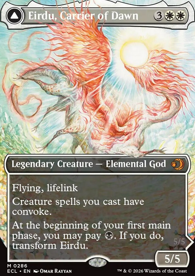 Eirdu, Carrier of Dawn // Isilu, Carrier of Twilight [ #0286 Borderless ] (ECL-M)