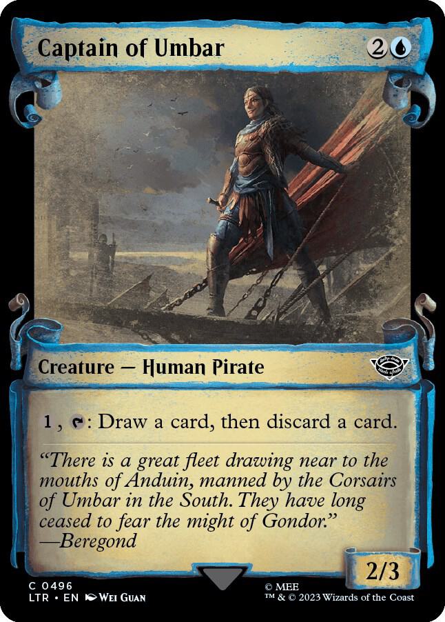 Captain of Umbar [#0496 Showcase Scrolls] (LTR-C-Foil)