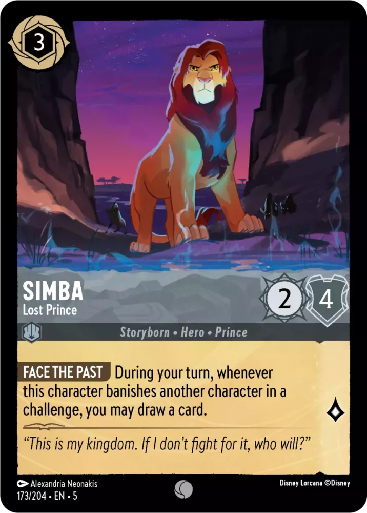 Simba - Lost Prince (Shimmering Skies 173/204) Common - Near Mint