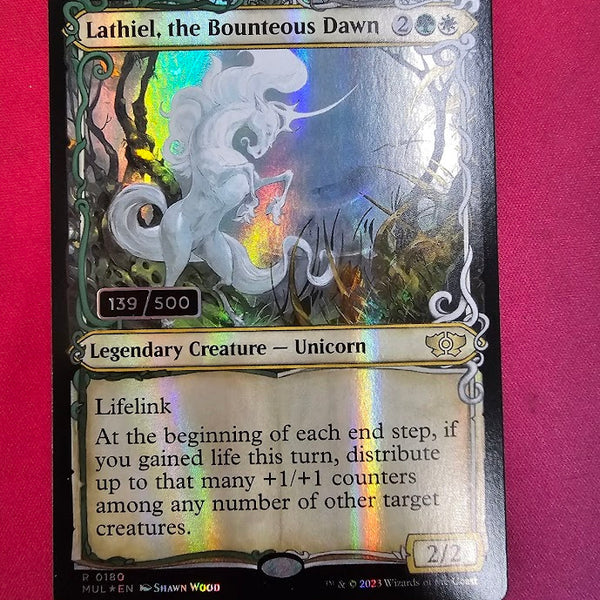 Lathiel, the Bounteous Dawn [#139 Serialized 139 Halo Foil] (MUL-R)