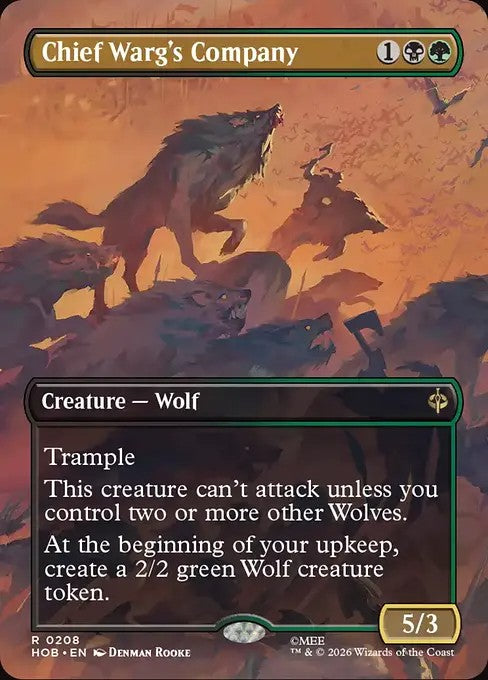 Chief Warg's Company [ #0208 Borderless Scene ] (HOB-R)