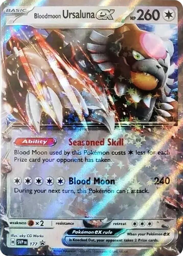 Bloodmoon Ursaluna ex - 177 (SVP) Promo - Near Mint