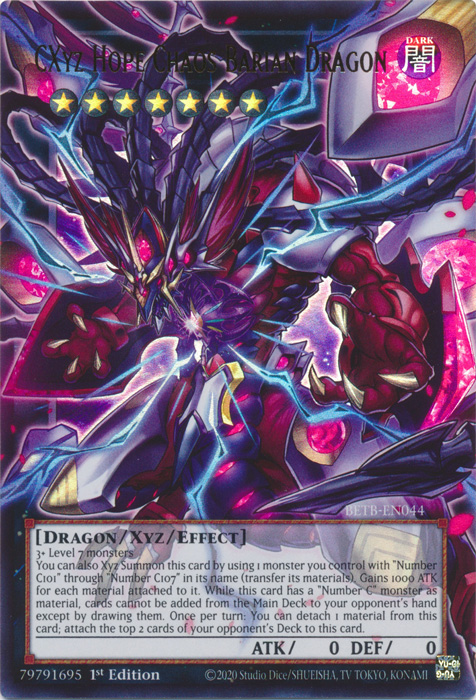 CXyz Hope Chaos Barian Dragon (Extended Art) (BETB-EN044)