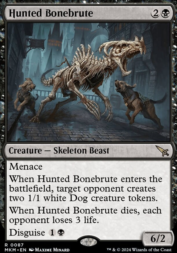 Hunted Bonebrute [#0087] (MKM-R-FOIL)