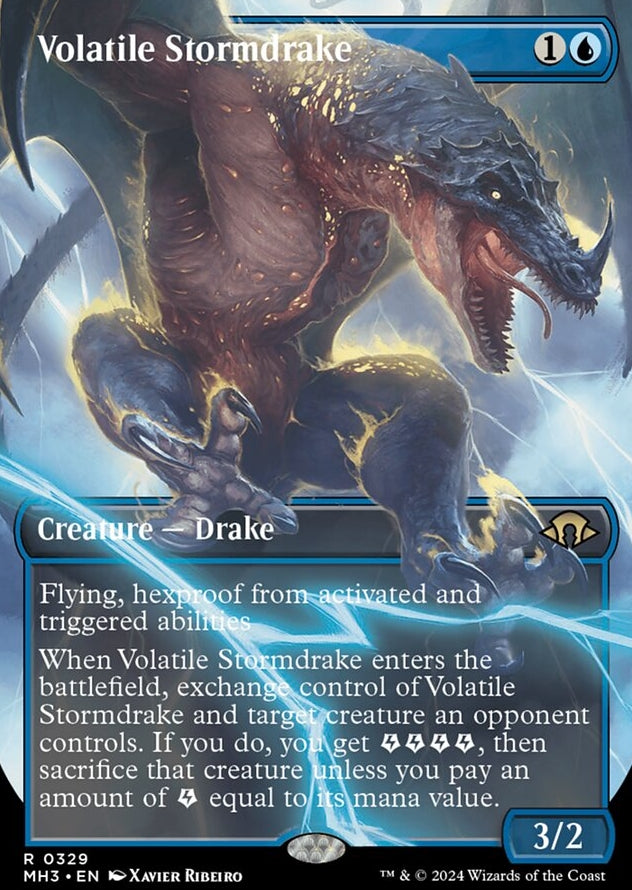 Volatile Stormdrake [#0329 Borderless] (MH3-R)