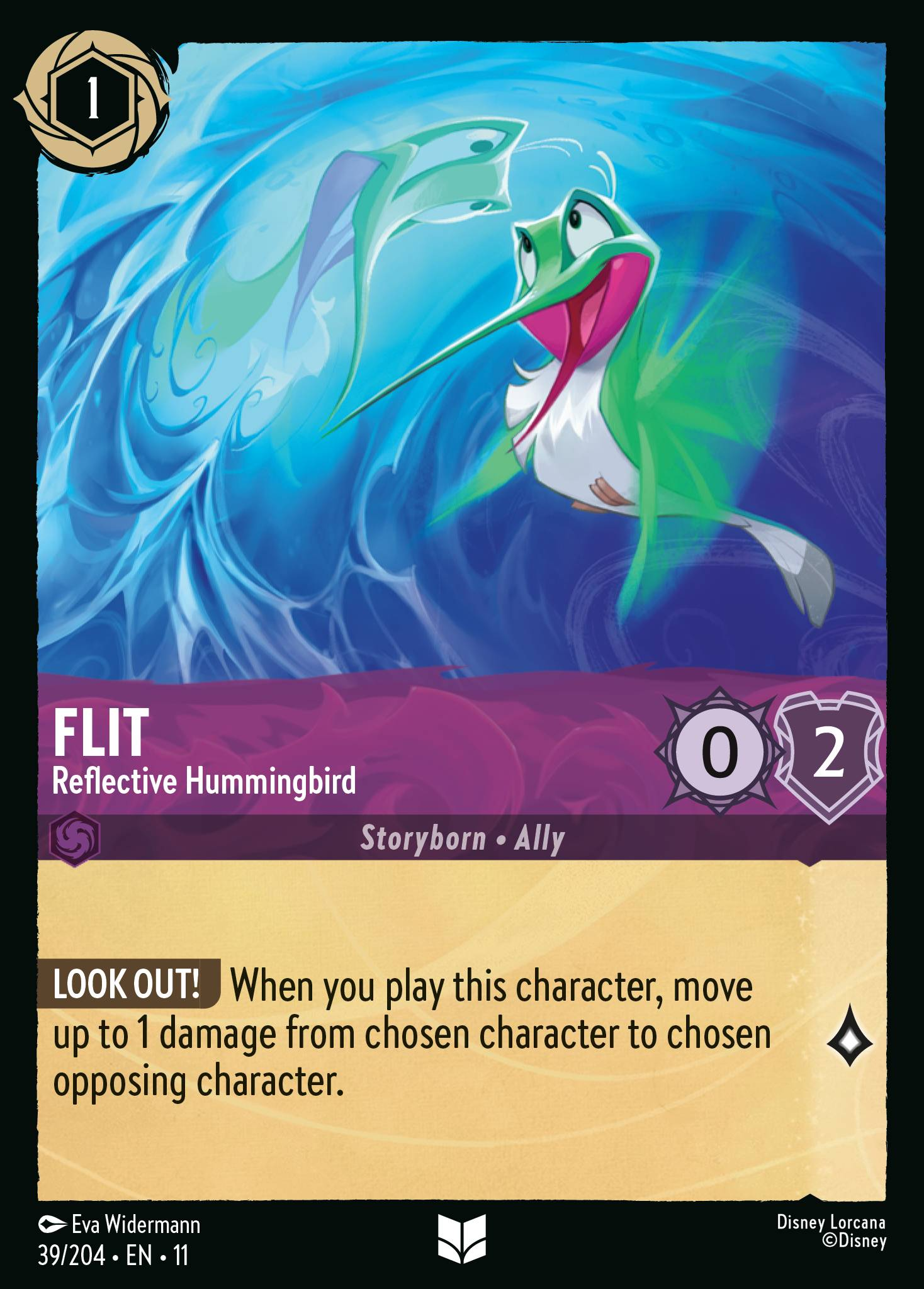 Flit - Reflective Hummingbird (039/204 - Winterspell)  Uncommon