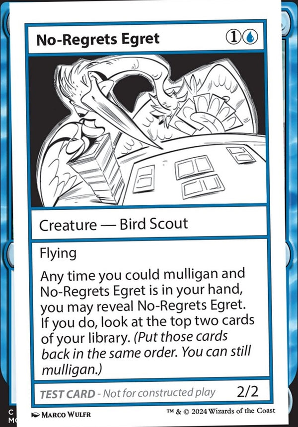 No-Regrets Egret [#0297 Playtest] (MB2-R)