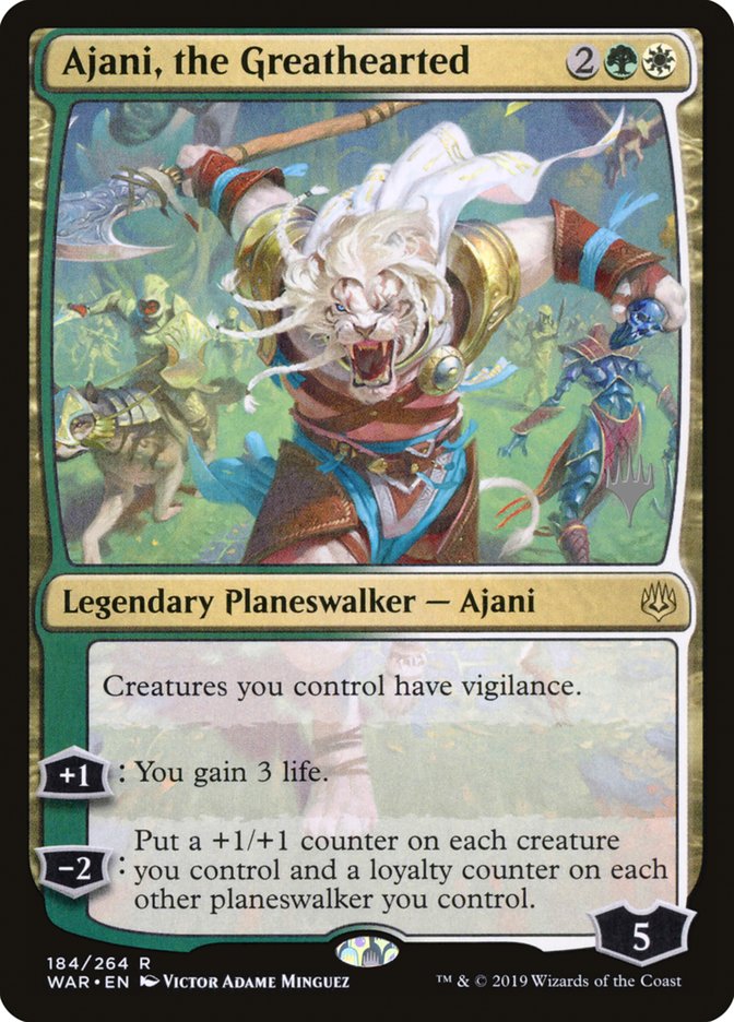 Ajani, the Greathearted (WAR-R-PP-FOIL)