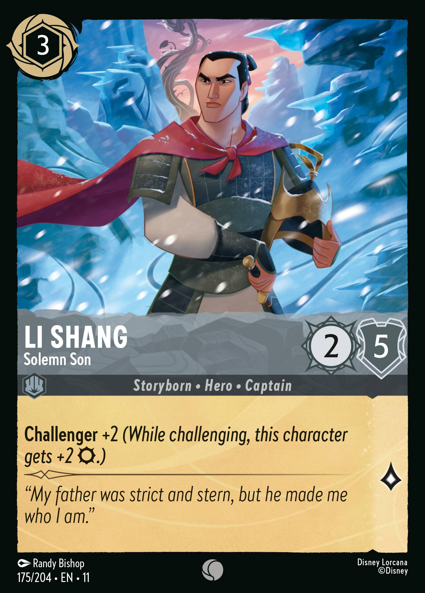 Li Shang - Solemn Son (175/204 - Winterspell)  Common