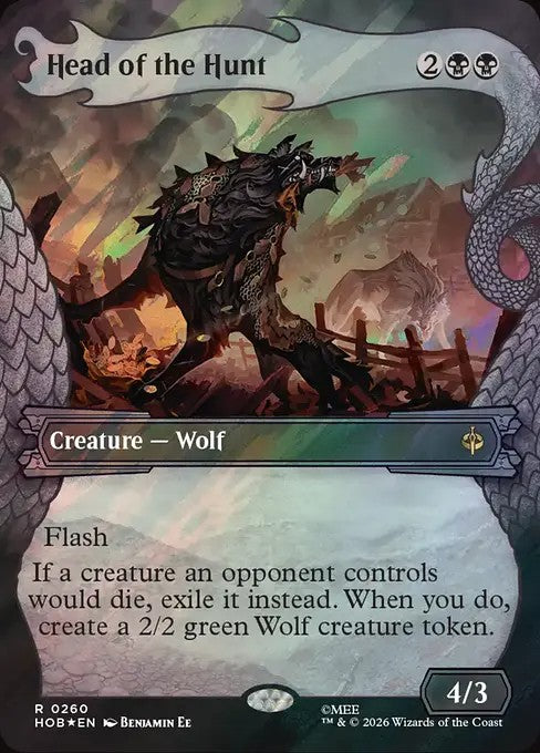 Head of the Hunt [ #0260 Showcase Dragon Hoard Frame Surge Foil ] (HOB-R)