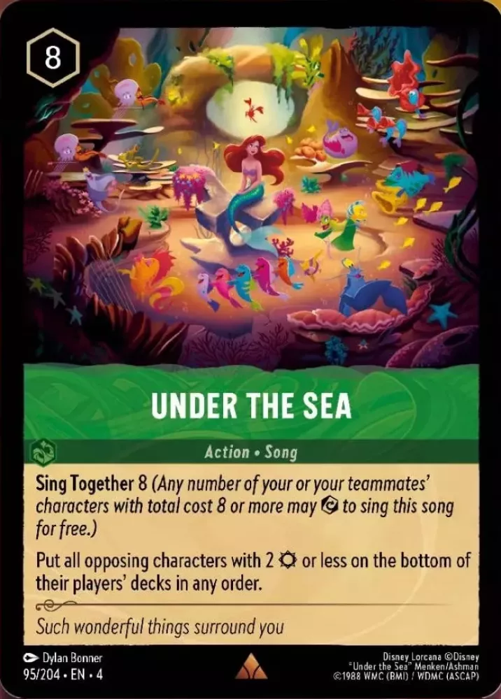 Under the Sea (Ursula's Return 095/204) Rare - Near Mint