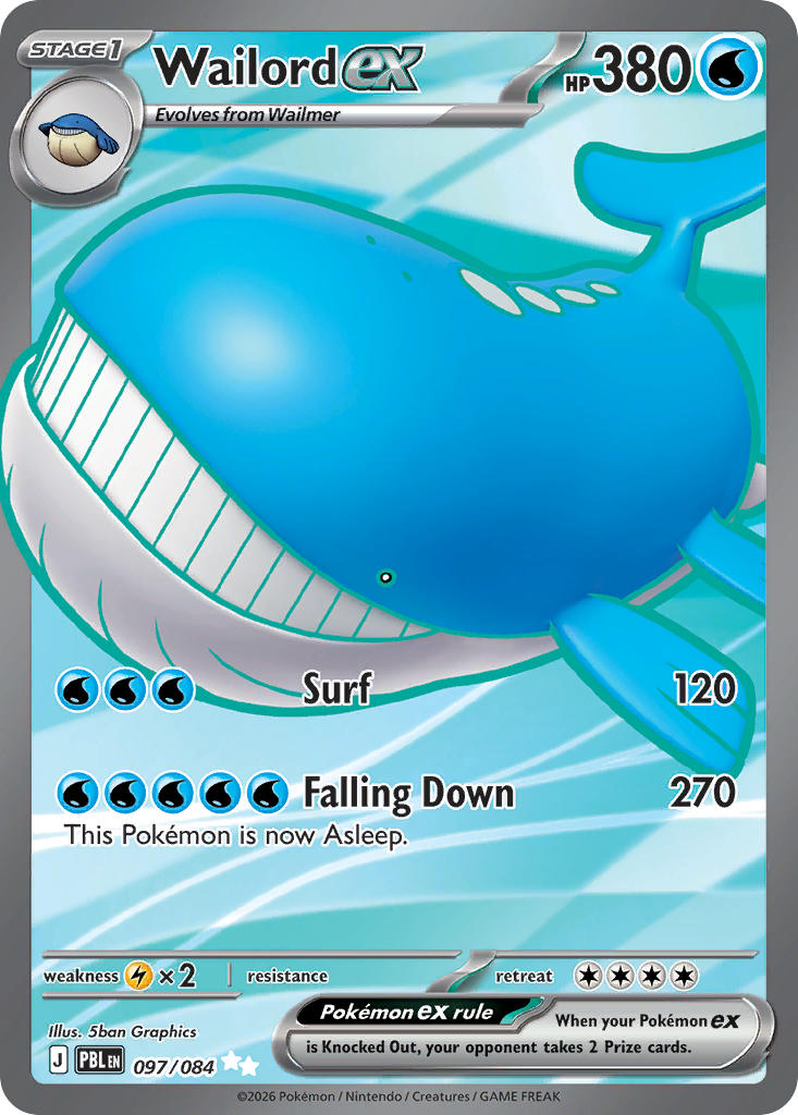 Wailord ex - 097/084 (PBL) Ultra Rare