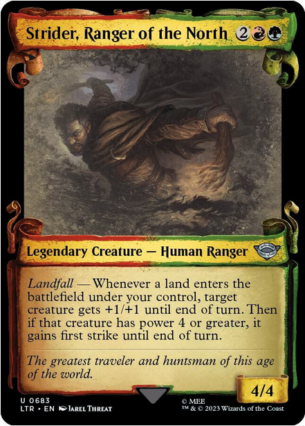 Strider, Ranger of the North [#0683 Showcase Scrolls] (LTR-U-FOIL)