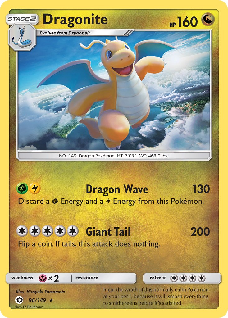 Dragonite - 096/149 (SM01) Holo Rare - Near Mint Holofoil