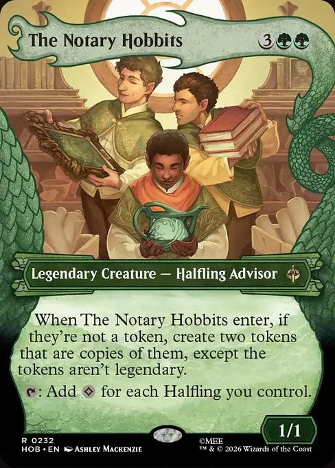 The Notary Hobbits [ #0232 Showcase Dragon Hoard Frame ] (HOB-R)