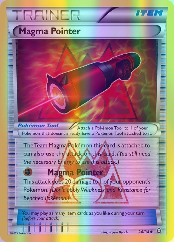 Magma Pointer - 024/034 (DCR) Uncommon - Near Mint Reverse Holofoil