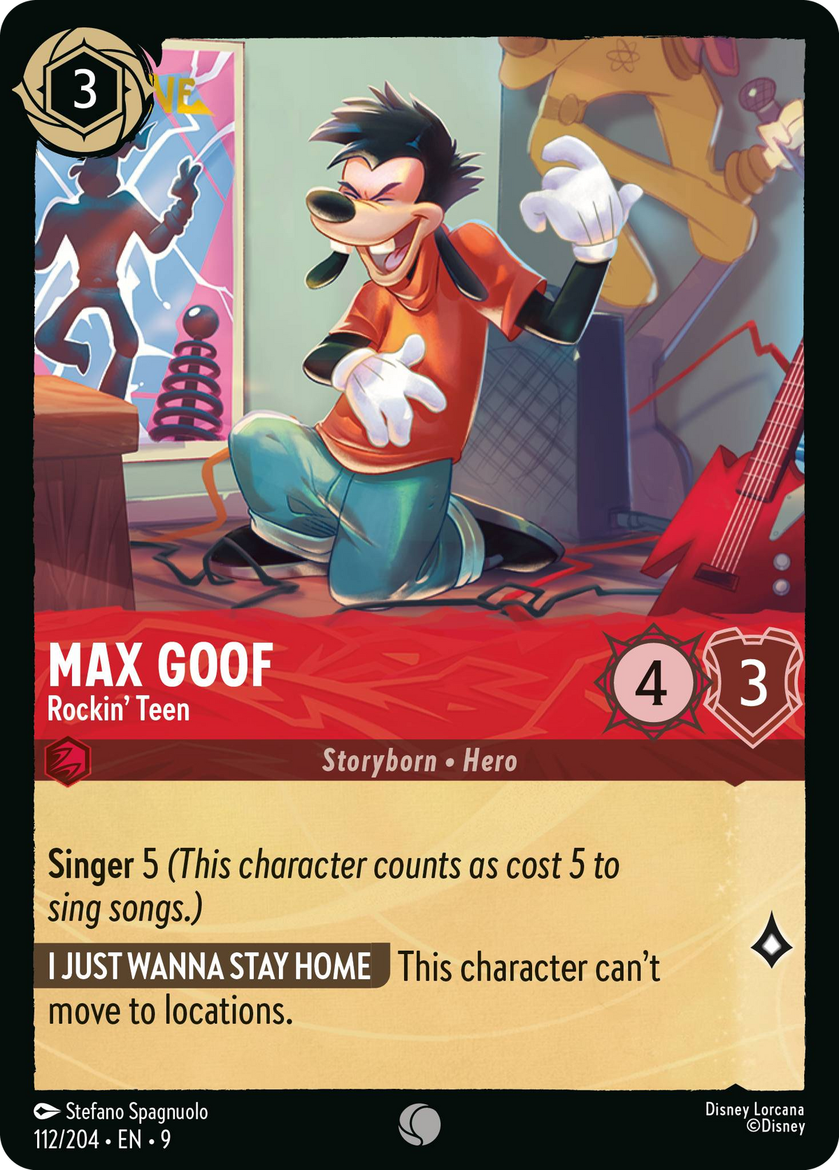 Max Goof - Rockin' Teen (112/204 - Fabled)  Common