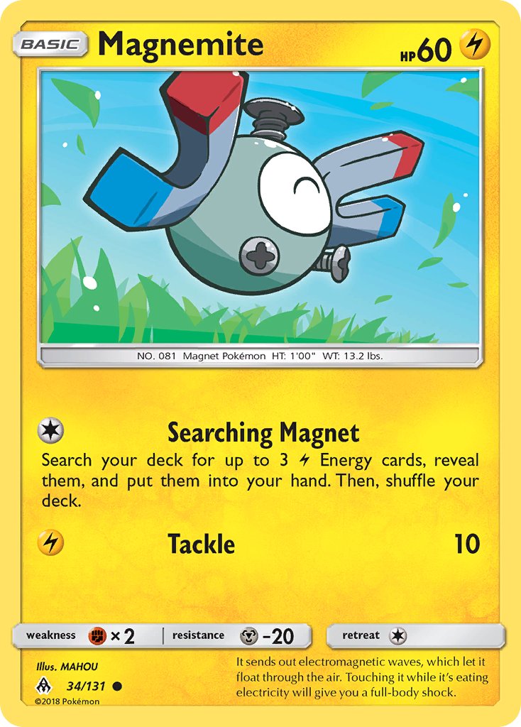 Magnemite - 034/131 (FLI) Common - Near Mint