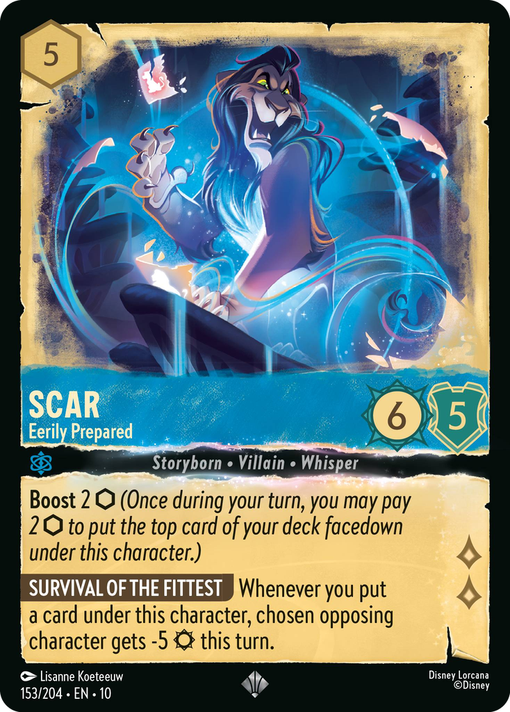 Scar - Eerily Prepared (153/204 - Whispers in the Well) Super Rare