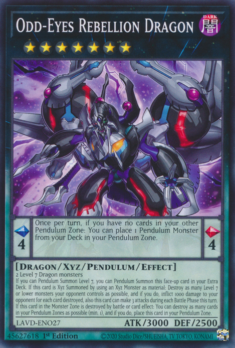 Odd-Eyes Rebellion Dragon (LAVD-ENO27)