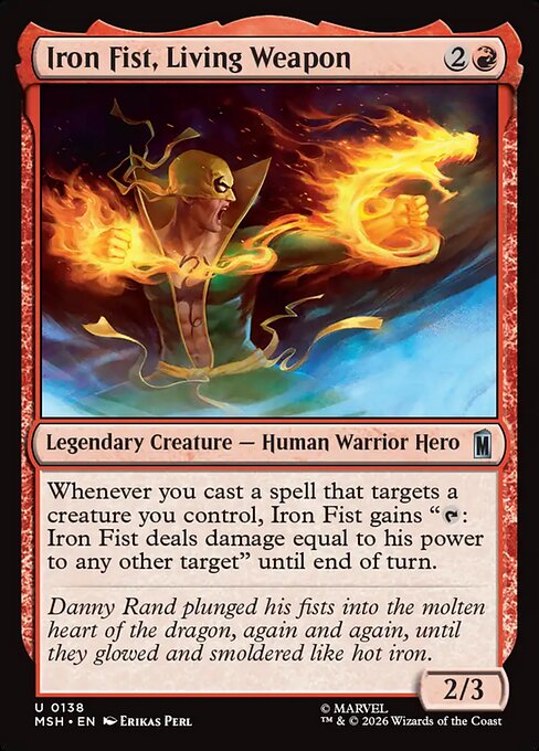 Iron Fist, Living Weapon [ #0138 ] (MSH-U)