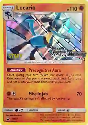 Lucario (Prerelease) [Staff] - SM95 (SM:PR) Promo - Near Mint Holofoil