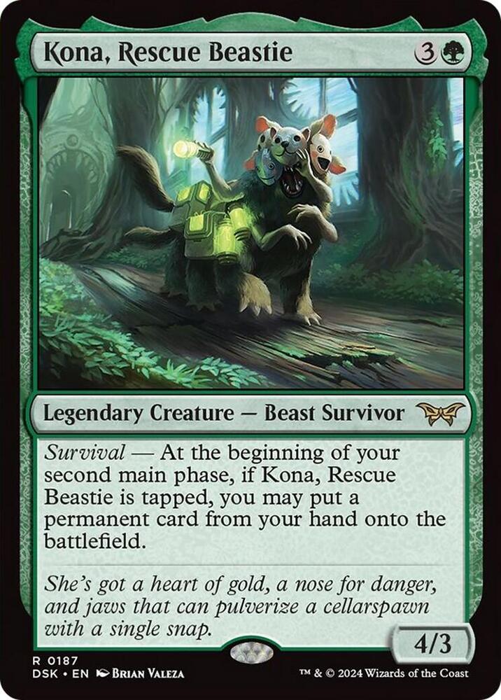 Kona, Rescue Beastie [#0187] (DSK-R-FOIL) Light Play