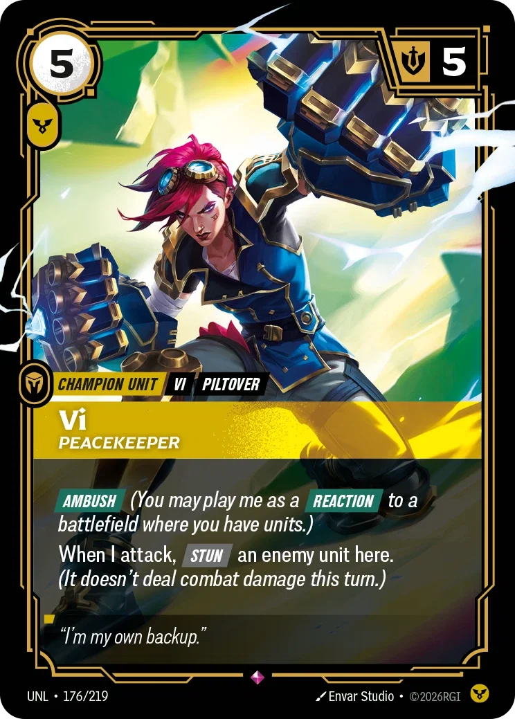 Vi - Peacekeeper - 176/219 (UNL)  Rare