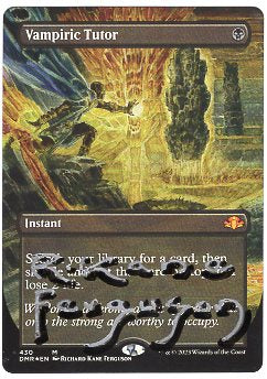 Vampiric Tutor [#430 Alternate Art Borderless] (DMR-M-FOIL) Artist Signed